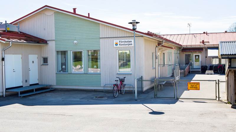 Fasaden på Kastanjen. Fasaden på Kastanjen.